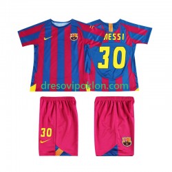FC Barcelona Lionel Messi 30 Champions League 2005 Retro Dres Domaći 2006 Kratkih Rukava ,Dječji Komplet