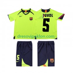 FC Barcelona PUVDL 5 2005 Retro Dres Gostujući 2006 Kratkih Rukava ,Dječji Komplet