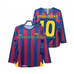 FC Barcelona RONALDINHO 10 Champions League 2005 Retro Dres Domaći 2006 Dugim Rukavima ,Muški