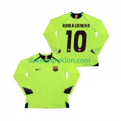FC Barcelona RONALDINHO 10 2005 Retro Dres Gostujući 2006 Dugim Rukavima ,Muški