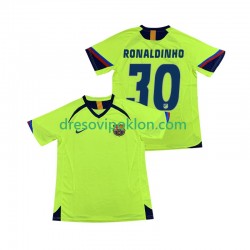 FC Barcelona RONALDINHO 30 2005 Retro Dres Gostujući 2006 Kratkih Rukava ,Muški