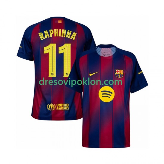 FC Barcelona Raphinha 11 Champions League Dres Domaći 2025-2026 Kratkih Rukava ,Muški
