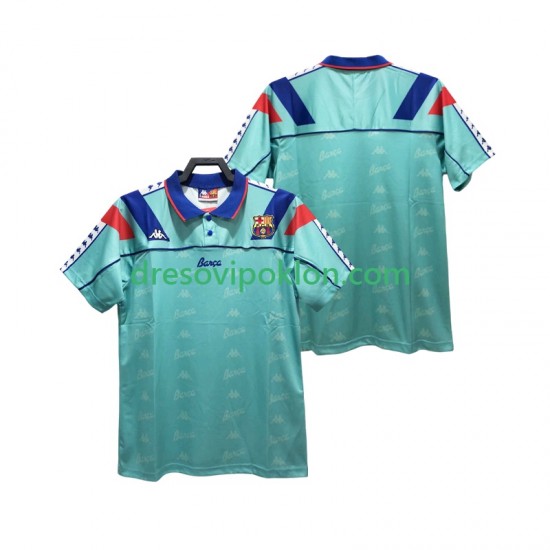FC Barcelona 1992 1995 Retro Dres Gostujući Kratkih Rukava ,Muški
