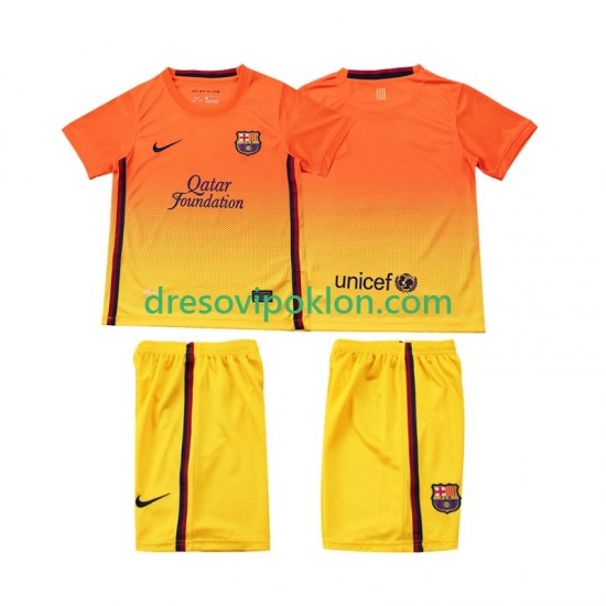 FC Barcelona 2012 2013 Retro Dres Gostujući Kratkih Rukava ,Dječji Komplet