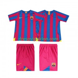 FC Barcelona 2005 Retro Dres Domaći 2006 Kratkih Rukava ,Dječji Komplet