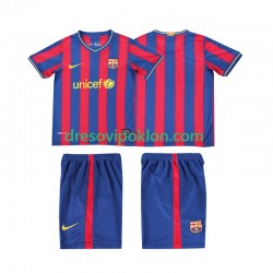 FC Barcelona 2009 Retro Dres Domaći 2010 Kratkih Rukava ,Dječji Komplet