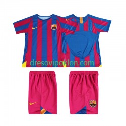 FC Barcelona Champions League 2005 Retro Dres Domaći 2006 Kratkih Rukava ,Dječji Komplet