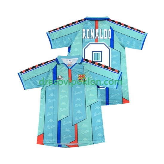 FC Barcelona Ronaldo 9 1996 1997 Retro Dres Gostujući Kratkih Rukava ,Muški