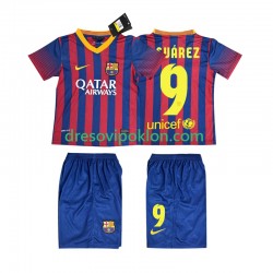 FC Barcelona SUARZE 9 2013 2014 Retro Dres Domaći Kratkih Rukava ,Dječji Komplet