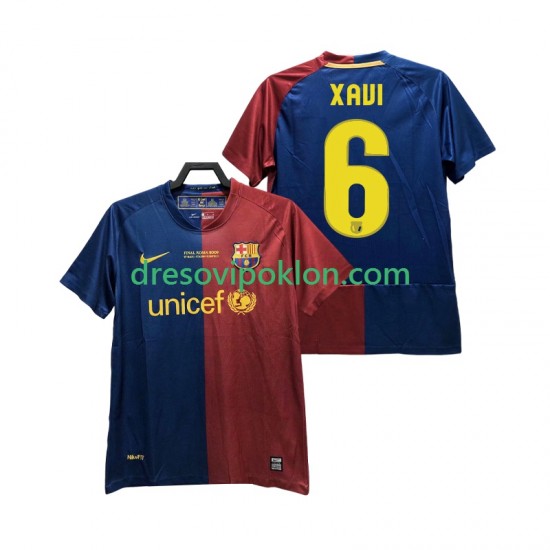 FC Barcelona XAVI 6 Champions League 2009 Retro Dres Domaći 2008 Kratkih Rukava ,Muški