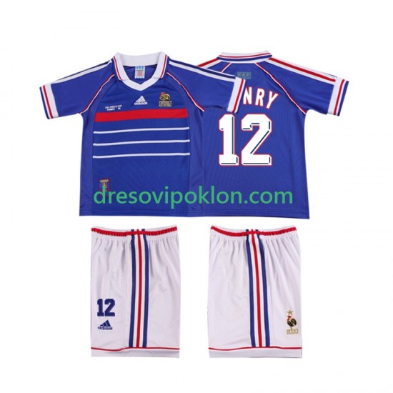 Francuska Henry 12 Retro Dres Domaći 1998 Kratkih Rukava ,Dječji Komplet