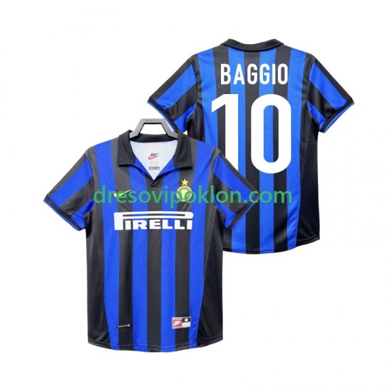 Inter Milan BAGGIO 10 Retro Dres Domaći 1998 1999 Kratkih Rukava ,Muški