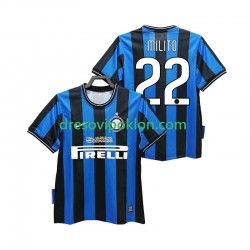 Inter Milan MILITO 22 2009 Retro Dres Domaći 2010 Kratkih Rukava ,Muški
