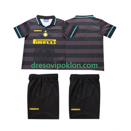 Inter Milan 1997 Retro Dres Treći 1998 Kratkih Rukava ,Dječji Komplet