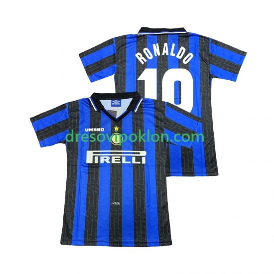 Inter Milan Ronaldo 10 1997 Retro Dres Domaći 1998 Kratkih Rukava ,Muški