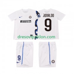 Inter Milan Ronaldo 9 Retro Dres Gostujući 2011 2010 Kratkih Rukava ,Dječji Komplet