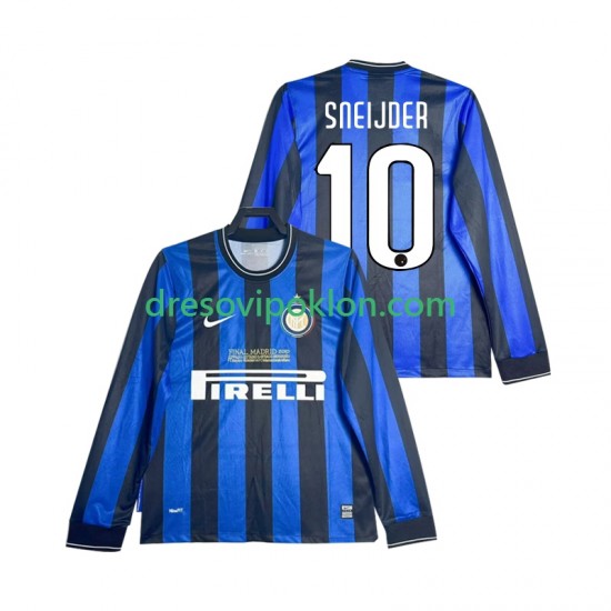 Inter Milan SNEIJDER 10 2009 Retro Dres Domaći 2010 Dugim Rukavima ,Muški