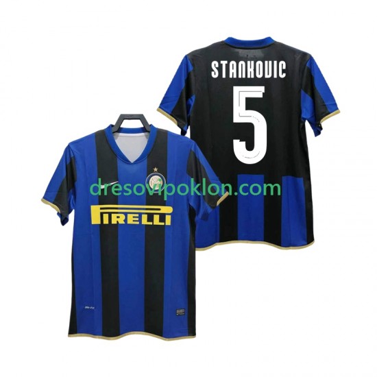 Inter Milan STANKOVIC 5 Champions League 2009 Retro Dres Domaći 2008 Kratkih Rukava ,Muški