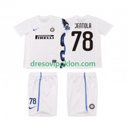 Inter Milan VENTOLA 78 Retro Dres Gostujući 2011 2010 Kratkih Rukava ,Dječji Komplet
