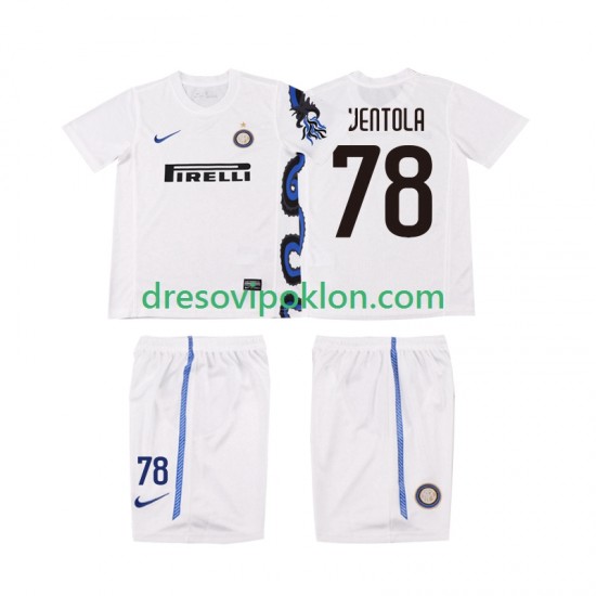Inter Milan VENTOLA 78 Retro Dres Gostujući 2011 2010 Kratkih Rukava ,Dječji Komplet