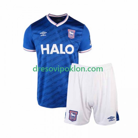 Ipswich Town Dres Domaći 2025-2026 Kratkih Rukava ,Dječji Komplet