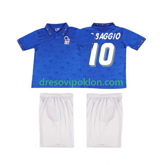 Italija Roberto Baggio 10 Retro Dres Domaći 1994 Kratkih Rukava ,Dječji Komplet