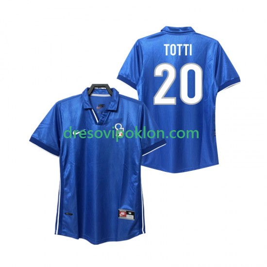 Italija Totti 20 Retro Dres Domaći 1998 Kratkih Rukava ,Muški