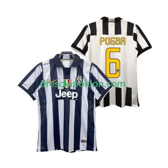 Juventus Pogba 6 2014 2015 Retro Dres Domaći Kratkih Rukava ,Muški