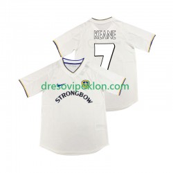 Leeds United KEANE 7 2000 2001 Retro Dres Domaći Kratkih Rukava ,Muški