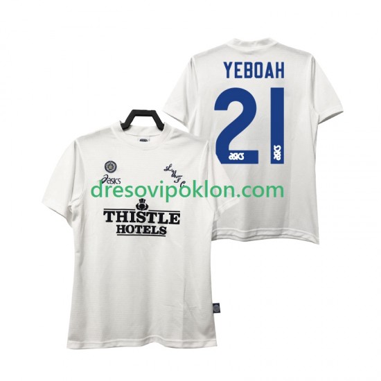 Leeds United YEBOAH 21 1995 1996 Retro Dres Domaći Kratkih Rukava ,Muški