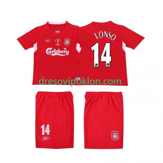 Liverpool ALONSO 14 LWP 2005 Retro Dres Domaći 2004 Kratkih Rukava ,Muški