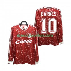 Liverpool BARNES 10 1989 1991 Retro Dres Domaći Dugim Rukavima ,Muški