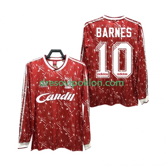 Liverpool BARNES 10 1989 1991 Retro Dres Domaći Dugim Rukavima ,Muški