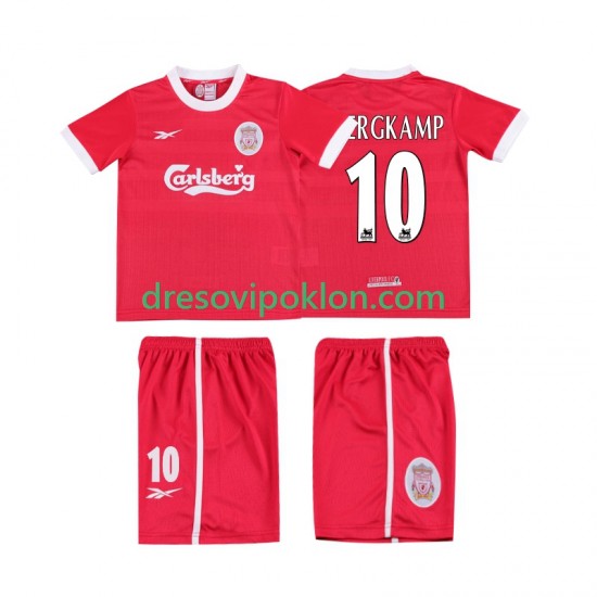 Liverpool BERGKAMP 10 LWP 1997 Retro Dres Domaći 1998 Kratkih Rukava ,Dječji Komplet