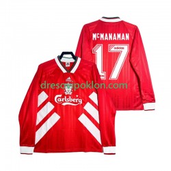 Liverpool MCMANAMAN 17 1993 1995 Retro Dres Domaći Dugim Rukavima ,Muški