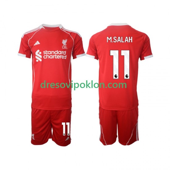 Liverpool Mohamed Salah 11 Dres Domaći 2025-2026 Kratkih Rukava ,Dječji Komplet