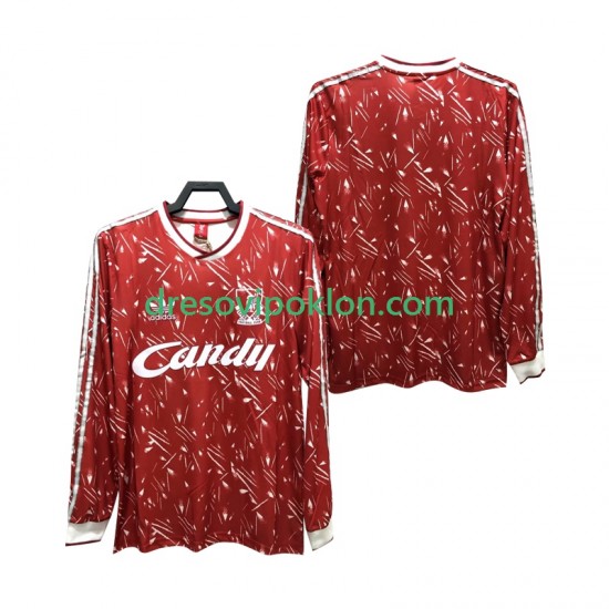 Liverpool 1989 1991 Retro Dres Domaći Dugim Rukavima ,Muški