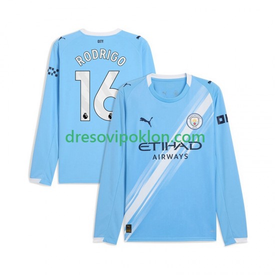Manchester City Rodrigo Hernandez 16 Dres Domaći 2025-2026 Dugim Rukavima ,Muški