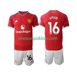 Manchester United Amad Diallo 16 Dres Domaći 2025-2026 Kratkih Rukava ,Dječji Komplet