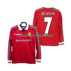 Manchester United BECKHAM 7 Retro Dres Domaći 1998 1999 Dugim Rukavima ,Muški