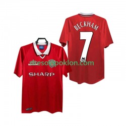 Manchester United BECKHAM 7 2000 Retro Dres Domaći 1999 Kratkih Rukava ,Muški