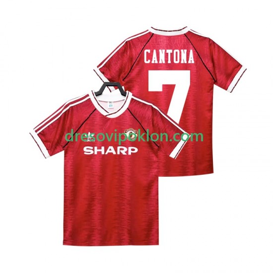 Manchester United CANTONA 7 1990 1992 Retro Dres Domaći Kratkih Rukava ,Muški