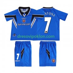 Manchester United CONTONA 7 1996 Retro Dres Treći 1998 Kratkih Rukava ,Dječji Komplet