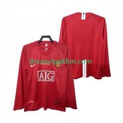 Manchester United Champions League 2007 Retro Dres Domaći 2008 Dugim Rukavima ,Muški