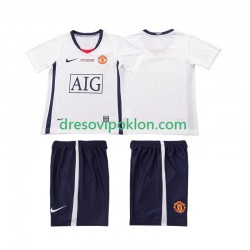 Manchester United Champions League 2009 Retro Dres Gostujući 2008 Kratkih Rukava ,Dječji Komplet