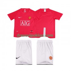 Manchester United Premier League 2007 Retro Dres Domaći 2008 Kratkih Rukava ,Dječji Komplet