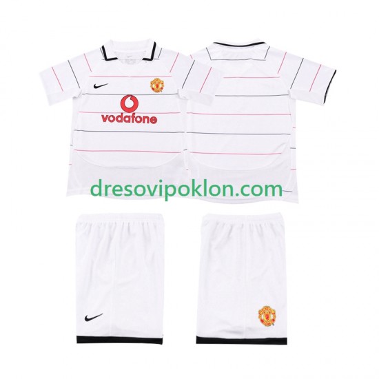Manchester United 2003 Retro Dres Treći 2006 Kratkih Rukava ,Dječji Komplet