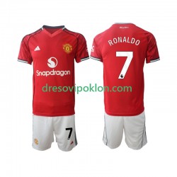 Manchester United Cristiano Ronaldo 7 Dres Domaći 2025-2026 Kratkih Rukava ,Dječji Komplet
