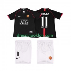 Manchester United GIGGS 11 2007 Retro Dres Gostujući 2008 Kratkih Rukava ,Dječji Komplet