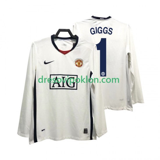 Manchester United GIGGS 11 Premier League 2009 Retro Dres Gostujući 2008 Dugim Rukavima ,Muški